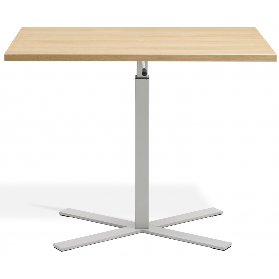 Boost Gas Lift Single Leg Table for Rectangular Tops